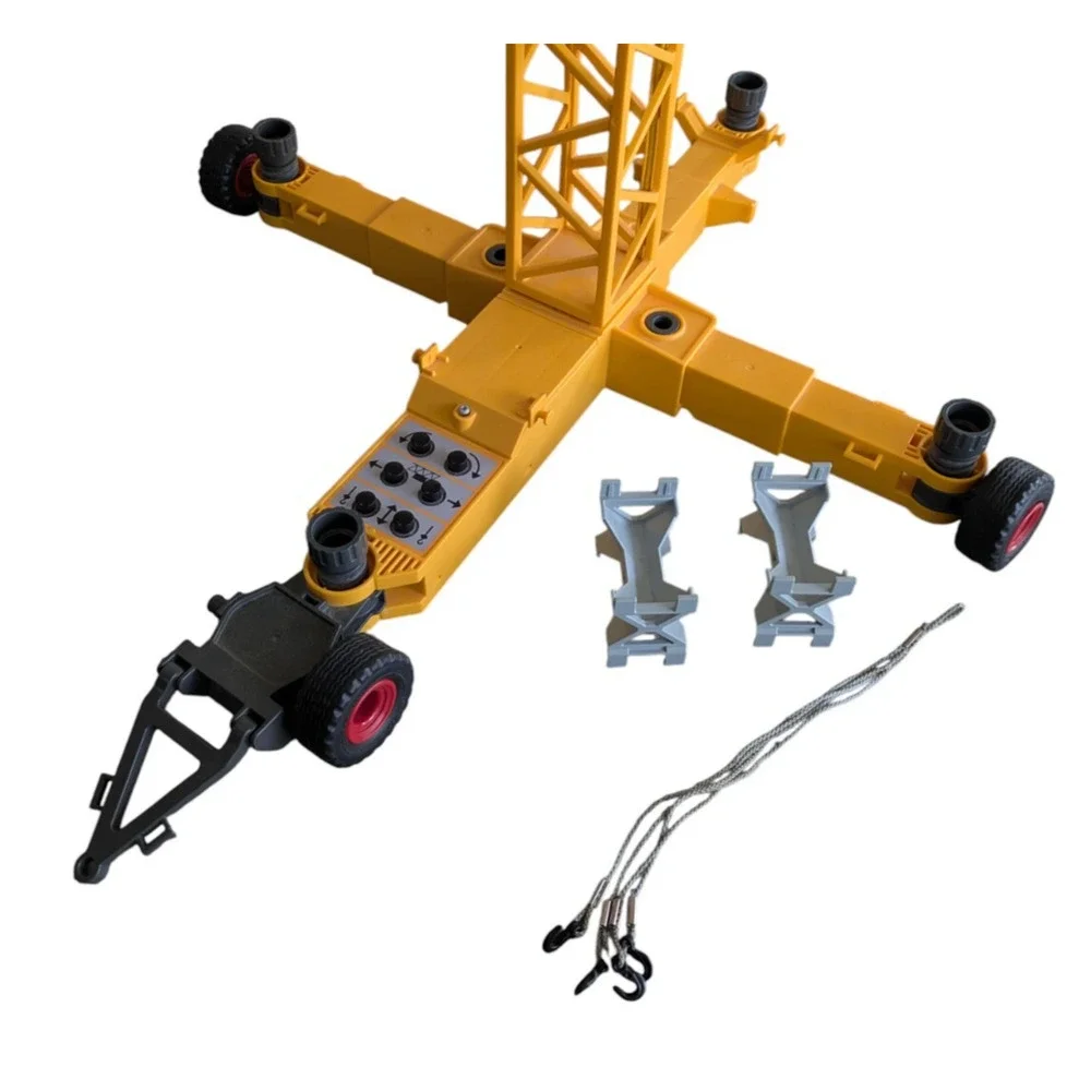 Playmobil 3262 Electronic Crane Yellow Construction As Is Incomplete Set 2003